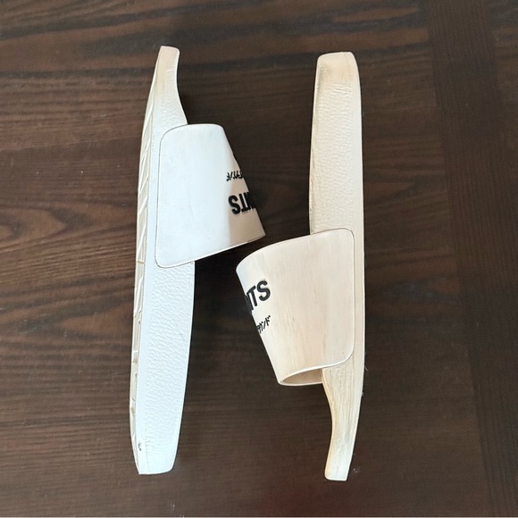 Men’s Allsaints Underground Slip On Slide Sandals - White/Cream - US 10 / EU 43 - Picture 4 of 14